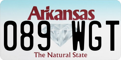 AR license plate 089WGT