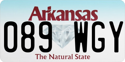 AR license plate 089WGY