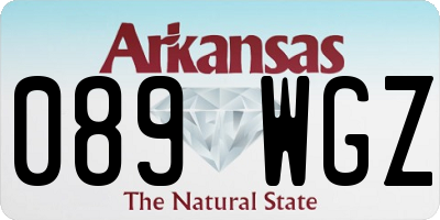 AR license plate 089WGZ