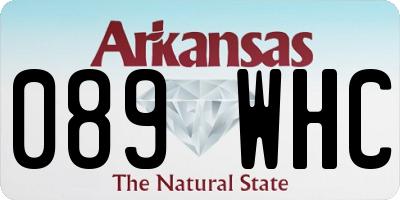 AR license plate 089WHC