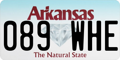 AR license plate 089WHE