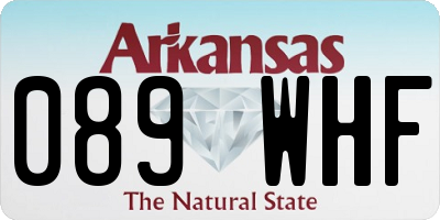AR license plate 089WHF