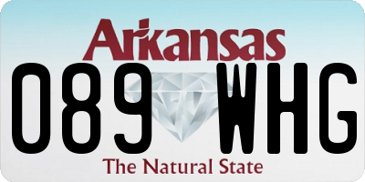 AR license plate 089WHG