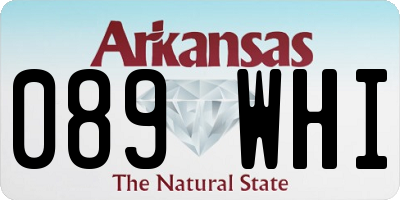 AR license plate 089WHI