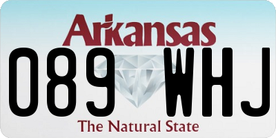 AR license plate 089WHJ