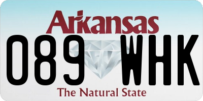 AR license plate 089WHK