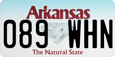 AR license plate 089WHN