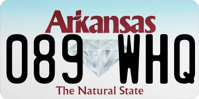 AR license plate 089WHQ