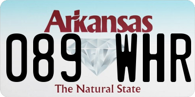 AR license plate 089WHR