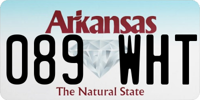 AR license plate 089WHT