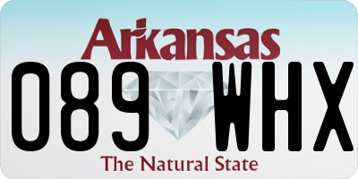 AR license plate 089WHX