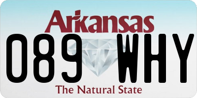 AR license plate 089WHY