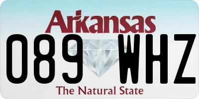 AR license plate 089WHZ
