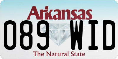 AR license plate 089WID