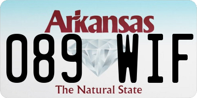 AR license plate 089WIF