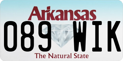 AR license plate 089WIK