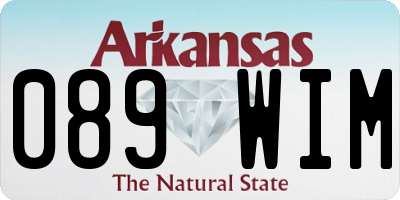 AR license plate 089WIM