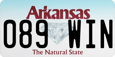 AR license plate 089WIN