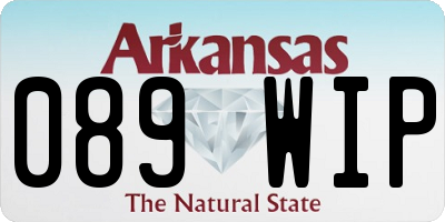 AR license plate 089WIP