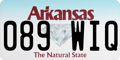 AR license plate 089WIQ