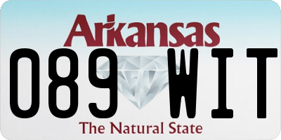 AR license plate 089WIT