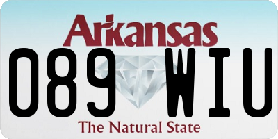 AR license plate 089WIU