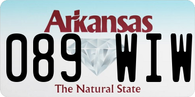 AR license plate 089WIW
