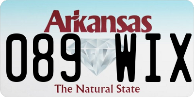 AR license plate 089WIX