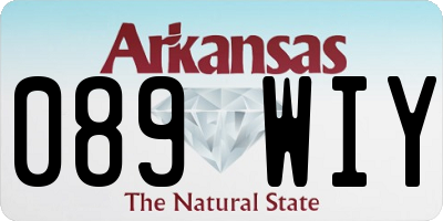 AR license plate 089WIY