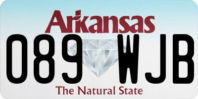 AR license plate 089WJB
