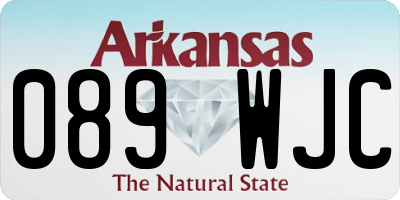 AR license plate 089WJC