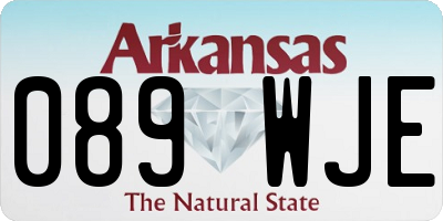 AR license plate 089WJE