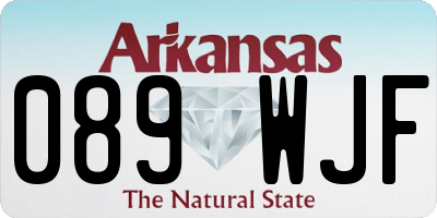 AR license plate 089WJF