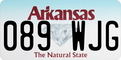 AR license plate 089WJG