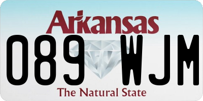 AR license plate 089WJM