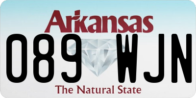 AR license plate 089WJN