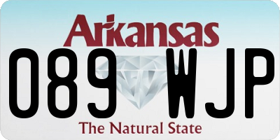 AR license plate 089WJP
