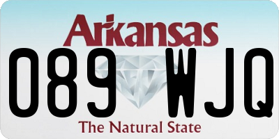 AR license plate 089WJQ