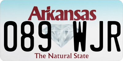 AR license plate 089WJR