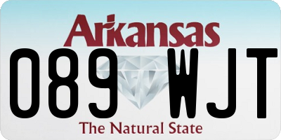 AR license plate 089WJT