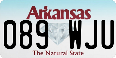 AR license plate 089WJU