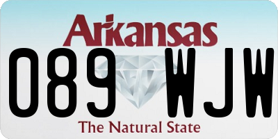 AR license plate 089WJW