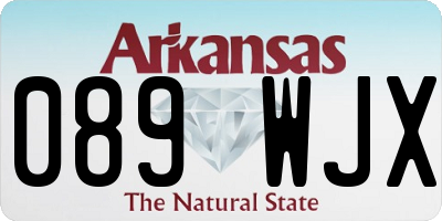 AR license plate 089WJX