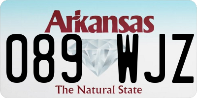 AR license plate 089WJZ