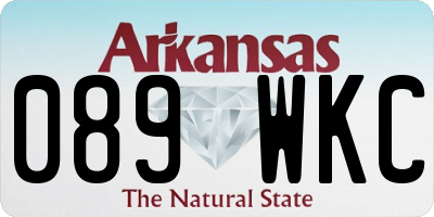 AR license plate 089WKC