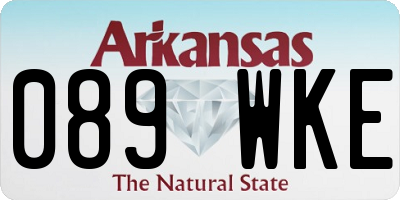 AR license plate 089WKE