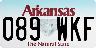 AR license plate 089WKF