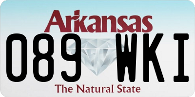 AR license plate 089WKI