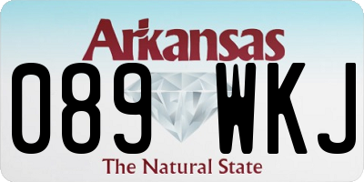 AR license plate 089WKJ