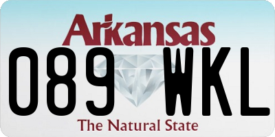 AR license plate 089WKL
